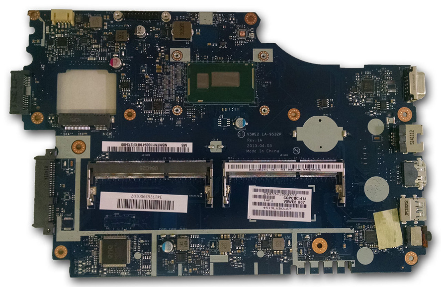 Acer Aspire E1-532 E1-532P Motherboard Intel 2955U V5WE2 LA-9532 Acer Aspire E1-532 E1-532P Motherboard Intel 2955U V5WE2 LA-9532